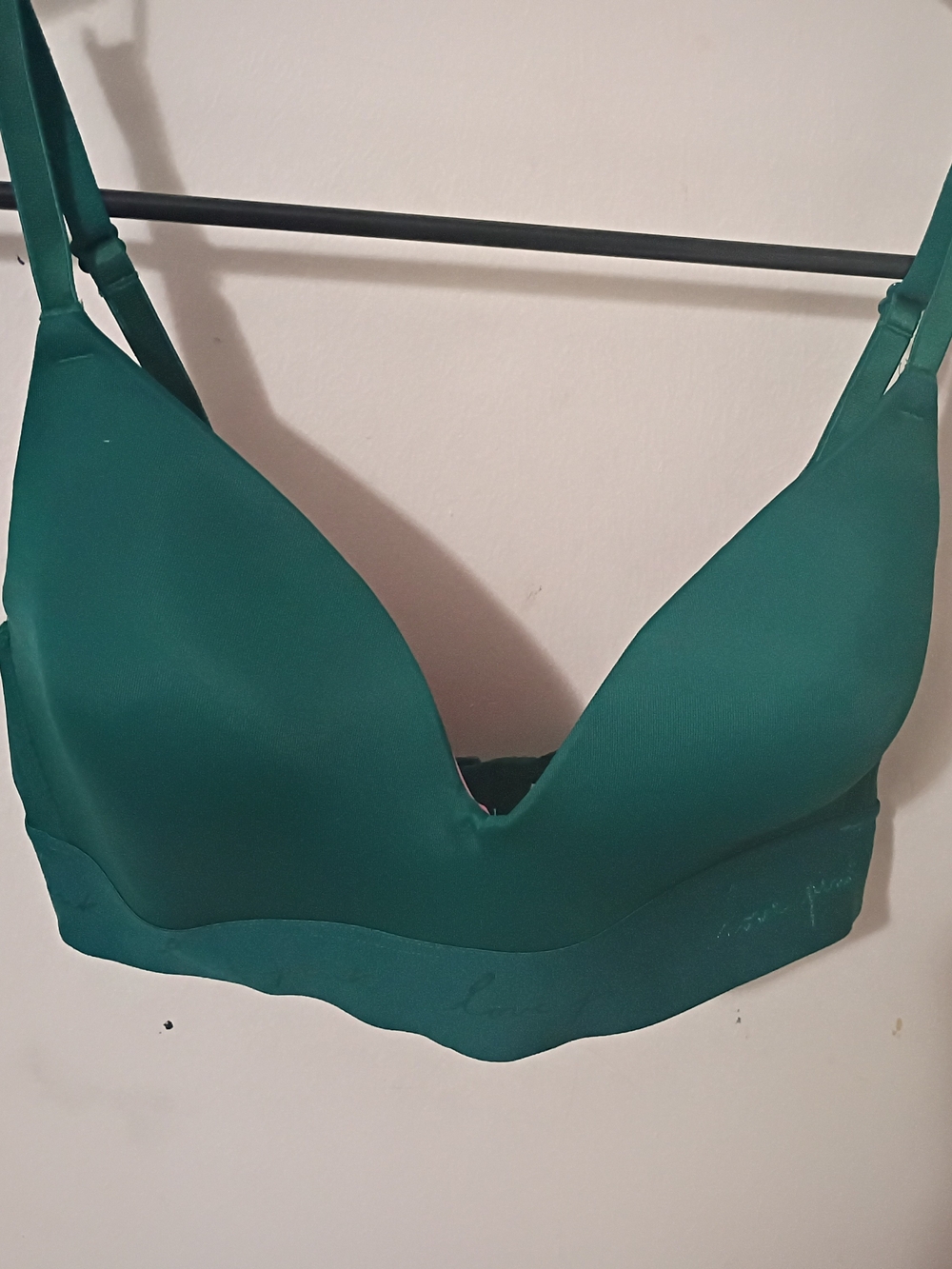 PINK Victoria's Secret Wear Everywhere Lightly Lined  Green Wireless Bra